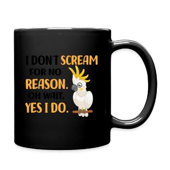 Amoureux de Kakadu - Mug uni - noir - Droite