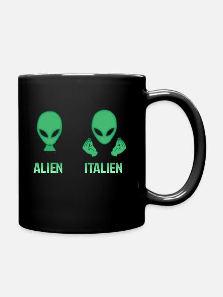 ALIEN PARODY - Full Colour Mug - black