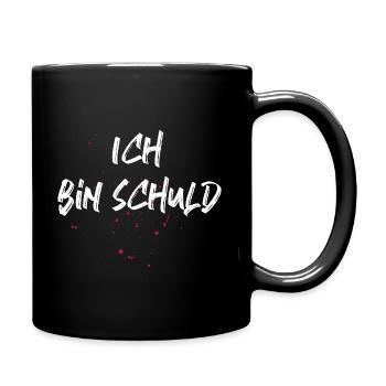 Lustiger Spruch für Ihn & Sie - Ich bin schuld - Tasse einfarbig - Schwarz - Rechts