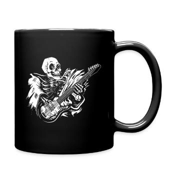 Metal Rock Gitarre Gitarrist Halloween Geschenk - Tasse einfarbig - Schwarz - Rechts