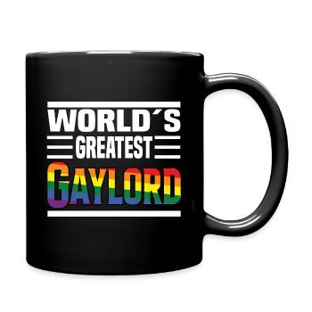 World's Greatest Gaylord - Full Colour Mug - black - Right