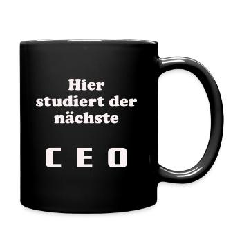 Next CEO - Chef - Tasse einfarbig - Schwarz - Rechts