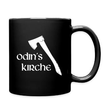 Odin's Kirche - Asgard und die Asen - Tasse einfarbig - Schwarz - Rechts