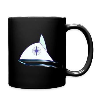 Sailing Sailboat Sailor Boat Skipper Gift - Full Colour Mug - black - Right