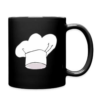 Chapeau de Chef - Mug uni - noir - Droite