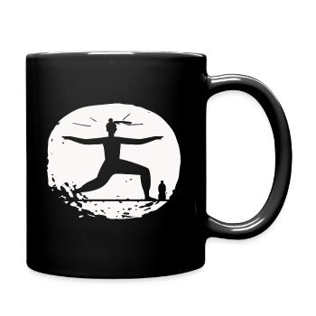 Yoga - Relax Quality of life - Full Colour Mug - black - Right