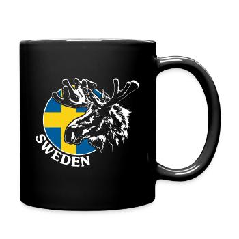 SUÈDE Elk Suède Wilderness Wilderness Wilsigns - Mug uni - noir - Droite
