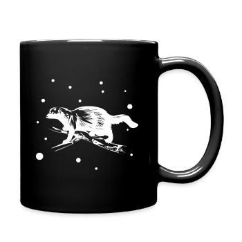 Martre - Hermine - Belette - Mug uni - noir - Droite