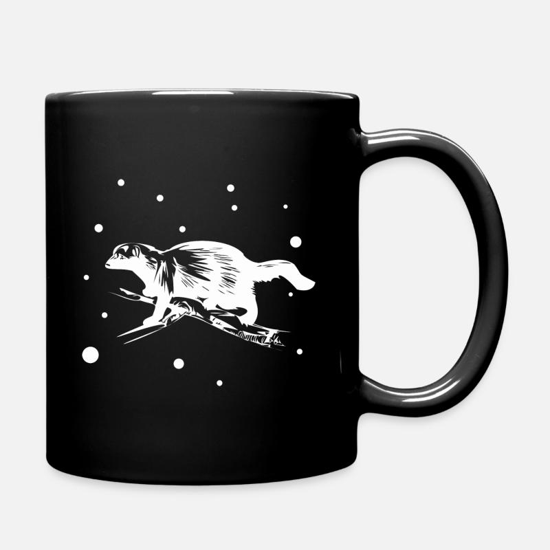 Marder - Hermelin - Wiesel - Tasse einfarbig - Schwarz