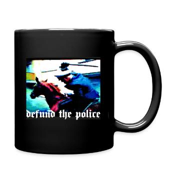 defund the police - Full Colour Mug - black - Right