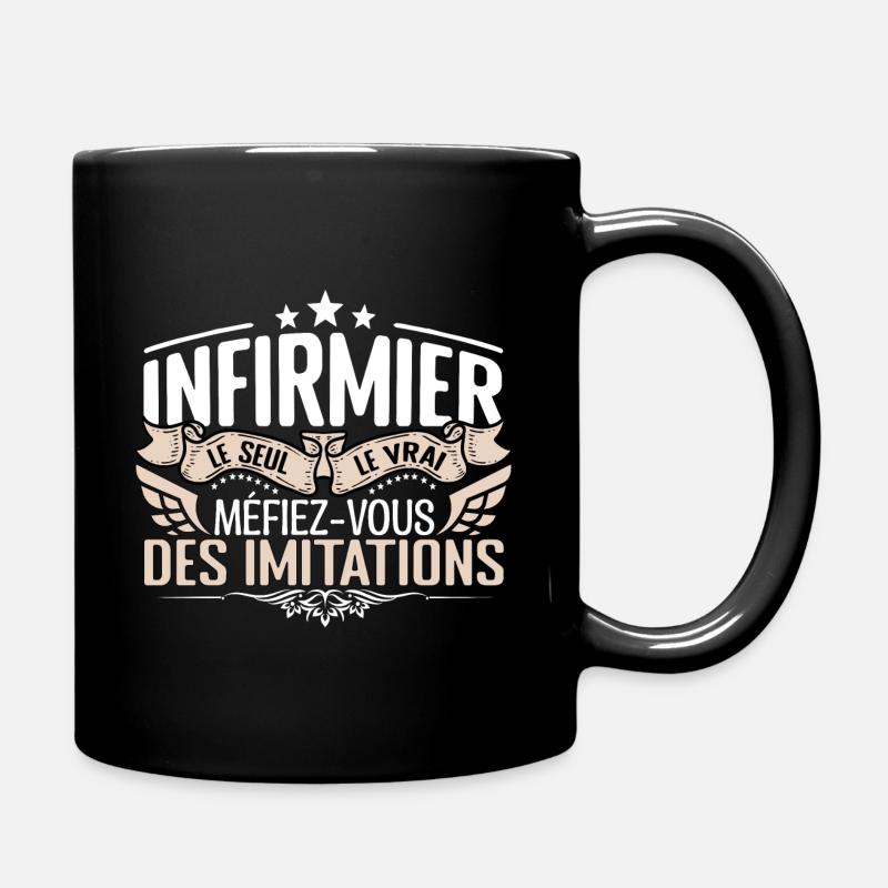 Infirmier le seul Infirmier le vrai Infirmier - Mug uni - noir