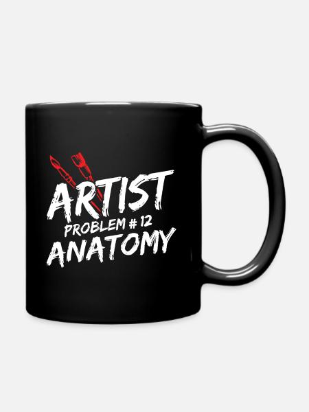 Maler Zeichner für Künstler - Tasse einfarbig - Schwarz