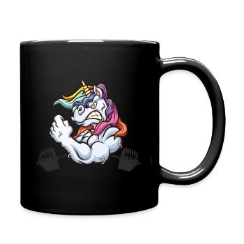 Unicorn Flex strong barbell - Tasse einfarbig - Schwarz - Rechts