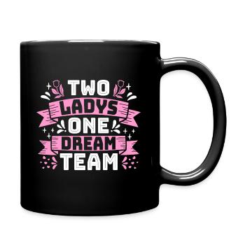 Muttertag Geschenk für Mama und Tochter mit liebe - Tasse einfarbig - Schwarz - Rechts
