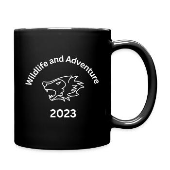 Faune et aventure 2023 loup - Mug uni - noir - Droite