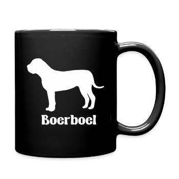 Boerboel Silhouette - Tasse einfarbig - Schwarz - Rechts