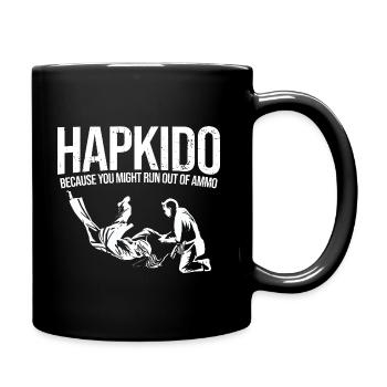 Koreanischer Kampfsport Hapkido - Tasse einfarbig - Schwarz - Rechts