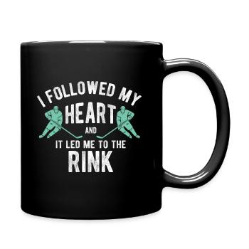 Eishockey - Tasse einfarbig - Schwarz - Rechts