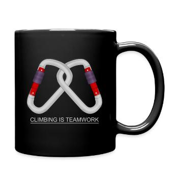 Grimpeurs Escalade ou bloc en montagne - Mug uni - noir - Droite