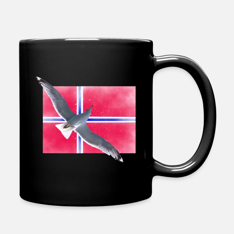 Norwegen Norge - Tasse einfarbig - Schwarz