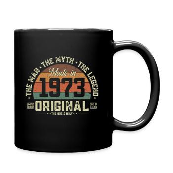 1973 Vintage Born Man Myth Legend - Mug uni - noir - Droite