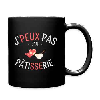 J Peux pas j ai Pâtisserie - Mug uni - noir - Droite