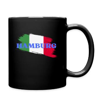 Hamburg - Full Colour Mug - black - Right