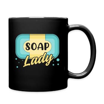 Homemade Soap House-Wife Hobby Crafting - Full Colour Mug - black - Right