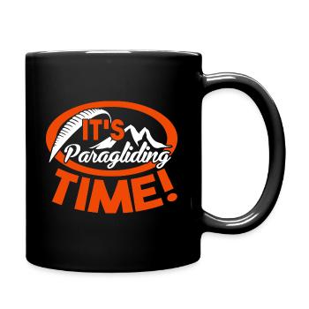 Paragliding It's Paragliding Time - Full Colour Mug - black - Right