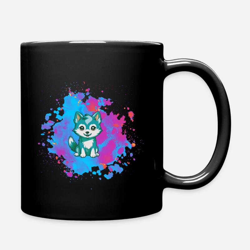 Petit Loup - Mug uni - noir