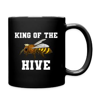 King Of The Hive Imker - Tasse einfarbig - Schwarz - Rechts