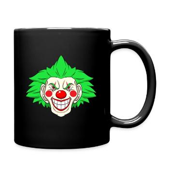 Gruseliger Clown Entertainer - Tasse einfarbig - Schwarz - Rechts