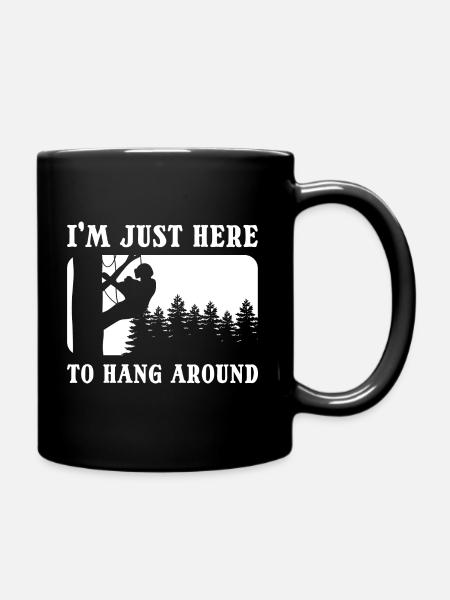 Lustiger Baumkletterer Baumexperte - Tasse einfarbig - Schwarz
