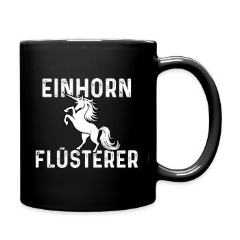 Chuchoteur de licorne - Mug uni - noir - Droite
