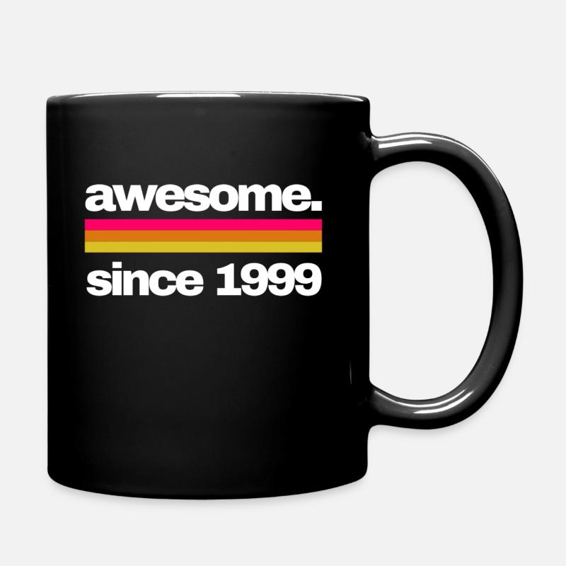 awesome since 1999 - Tasse einfarbig - Schwarz
