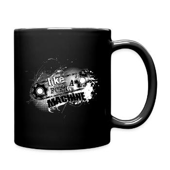 Like a Fckn Machine - Full Colour Mug - black - Right