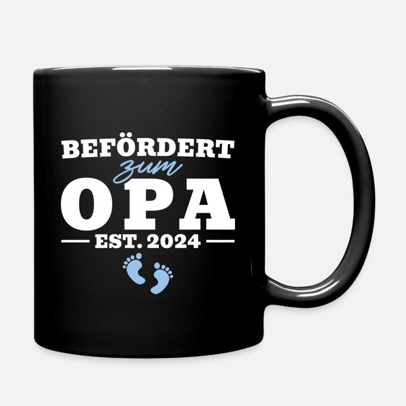Beförderung zum Opa 2024 - Tasse einfarbig - Schwarz