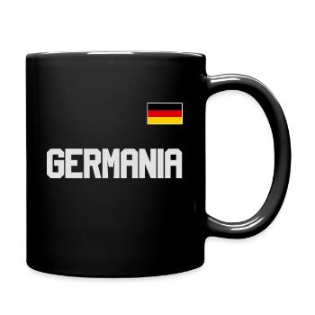 Germany jersey look GERMANIA with flag flag - Full Colour Mug - black - Right