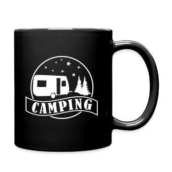 Motive Camping Camping Holiday - Full Colour Mug - black - Right