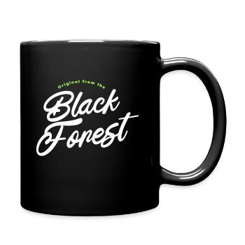 Original Schwarzwald - original from Black Forest - Tasse einfarbig - Schwarz - Rechts