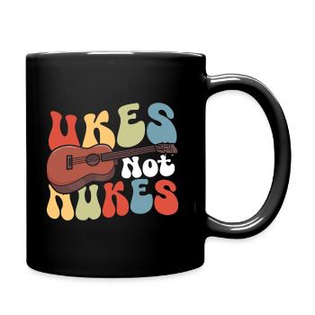 Ukulele Lover Music Ukulele Kostüm Ukulele Merch - Tasse einfarbig - Schwarz - Rechts