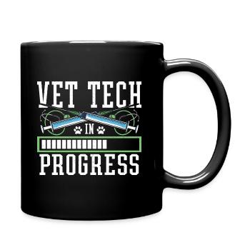 Veterinary Technician Vet Tech in Progress - Full Colour Mug - black - Right