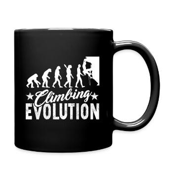 Climbing Evolution - Full Colour Mug - black - Right
