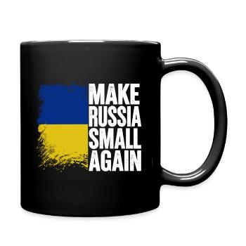 Make russia small again - Tasse einfarbig - Schwarz - Rechts
