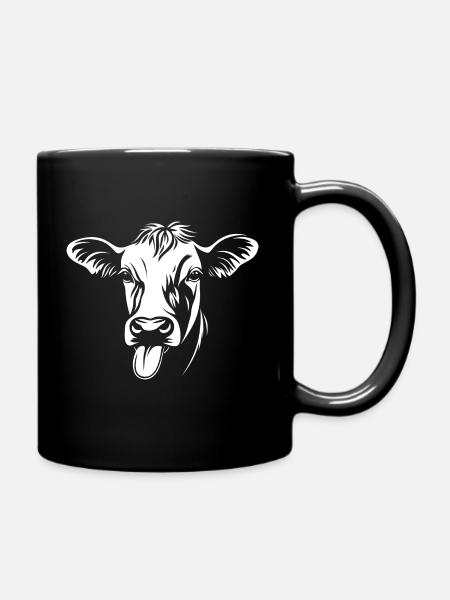 Blöde Kuh - Tasse einfarbig - Schwarz