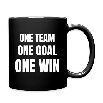 One Team, one goeal, one win - Full Colour Mug - black - Right