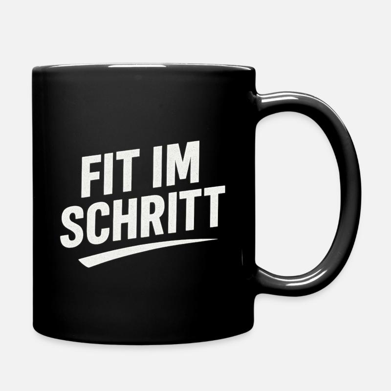 FUELED BY PROTEIN AND RAGE  - Tasse einfarbig - Schwarz
