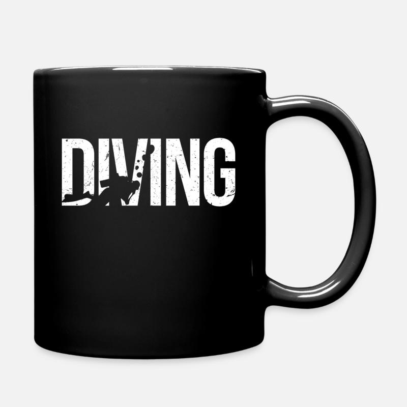 Funny Diving Diver Dive Shirt Diving - Tasse einfarbig - Schwarz