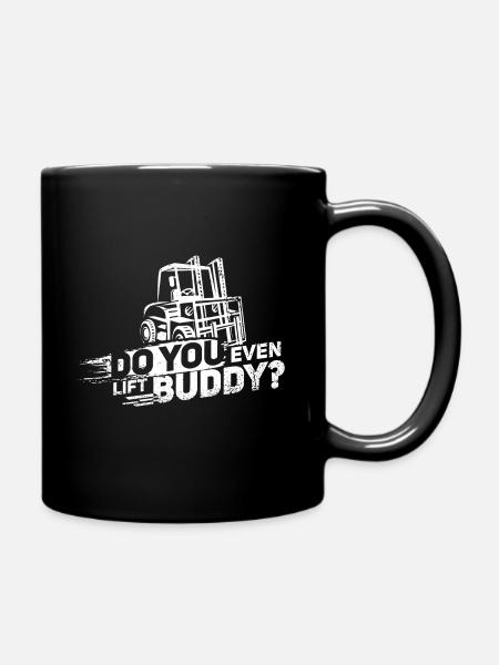 Gabelstapler - Tasse einfarbig - Schwarz