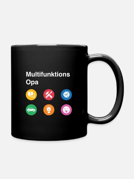 Multifunktions Opa Geschenk bester Opa - Tasse einfarbig - Schwarz